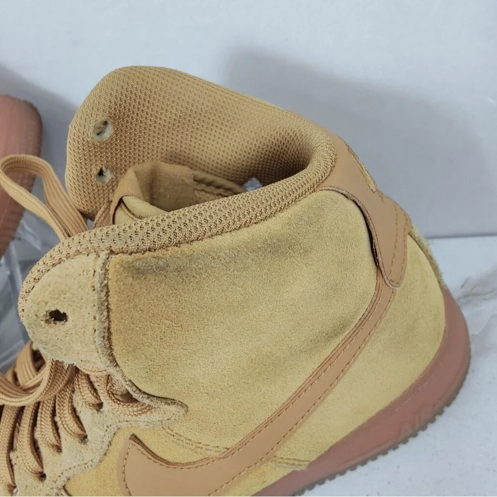 Nike Kids GS Air Force 1 High Lv8 Wheat Sneakers, Sz 7Y
